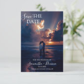 Stylish Simple Full Photo Double-sided セーブザデート (スタンド正面)