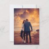 Stylish Simple Full Photo Double-sided セーブザデート (裏面)