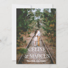 Stylish Simple Full Photo Double-sided セーブザデート