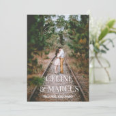 Stylish Simple Full Photo Double-sided セーブザデート (スタンド正面)