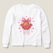 Stylish Soft Hoops Coquette Tri-Blend Shirts (デザイン正面)