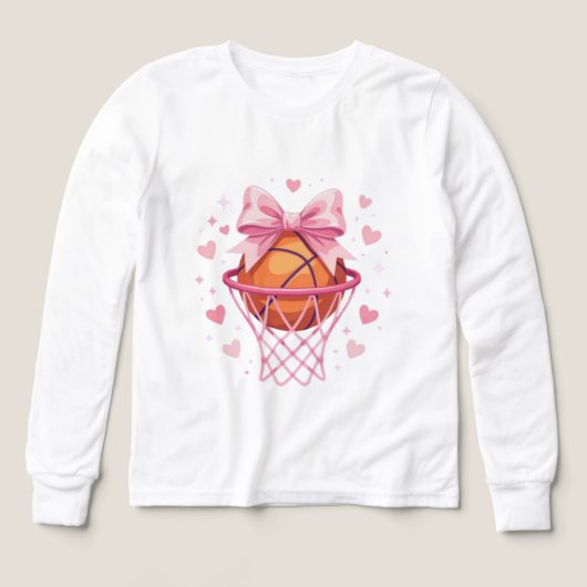 Stylish Soft Hoops Coquette Tri-Blend Shirts (デザイン正面)