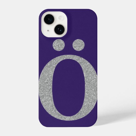  Stylish, sparkly purple phone case. iPhoneケース (裏面)