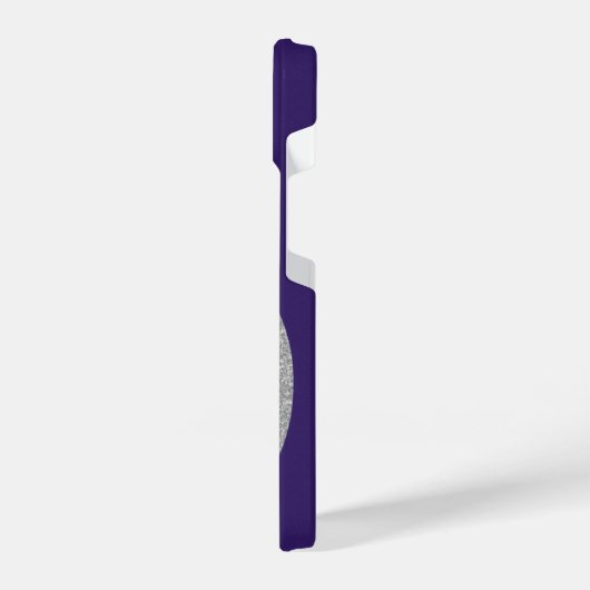  Stylish, sparkly purple phone case. iPhoneケース (左側面)