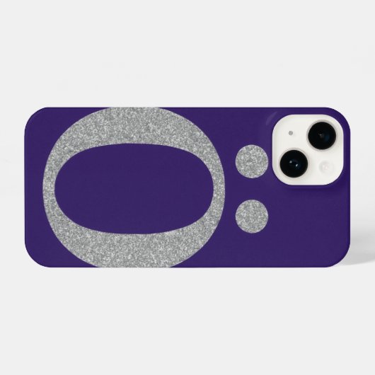 Stylish, sparkly purple phone case. iPhoneケース (裏面横)