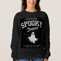Stylish Spooky Ghost Halloween Women Sweatshirt 