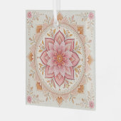 Stylish Square Glass Ornament Perfect Holiday Gift ガラスオーナメント (正面左)