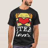 Stylish Statement Lion Heart Valentine's Day Love Tシャツ (正面)