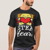 Stylish Statement Lion Heart Valentine's Day Love  Tシャツ (正面)