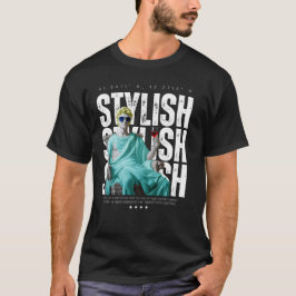 Stylish Statue Graphic Tee – Streetwear Style Tシャツ