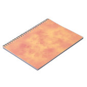 Stylish Storm cloud effect pattern Orange  ノートブック (左側)
