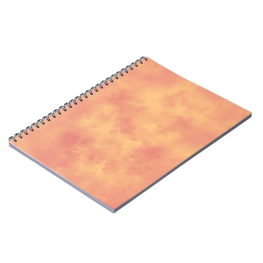 Stylish Storm cloud effect pattern Orange  ノートブック (左側)