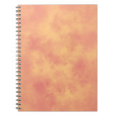Stylish Storm cloud effect pattern Orange  ノートブック (正面)
