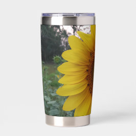 Stylish Sunflower Print 保温保冷タンブラー
