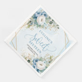 Stylish Sweet Sixteen Floral Greenery Party Napkin (コーナー)