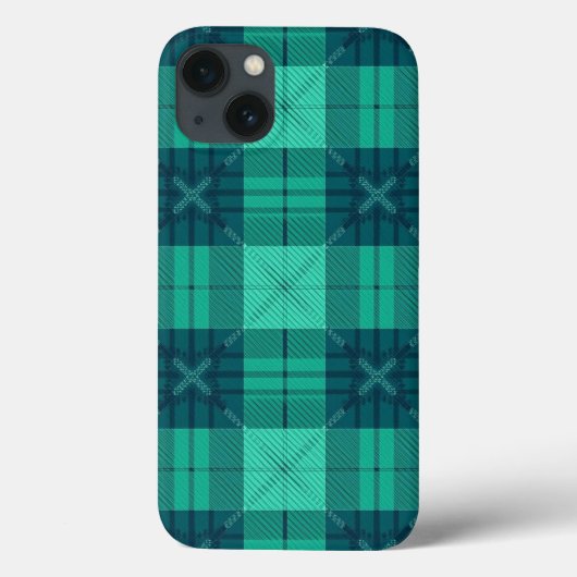 Stylish Tartan Plaid Green iPhone / iPad case Case-Mate iPhoneケース (裏面)