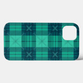 Stylish Tartan Plaid Green iPhone / iPad case Case-Mate iPhoneケース (裏面 (横))