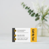 Stylish Taxi Buttons Cab Driver 名刺 (スタンド正面)