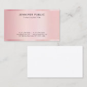 Stylish Template Rose Gold Professional Luxurious 名刺 (正面/裏面)