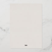 Stylish Thanksgiving Orange Pumpkins Love Script 箔招待状 (裏面)