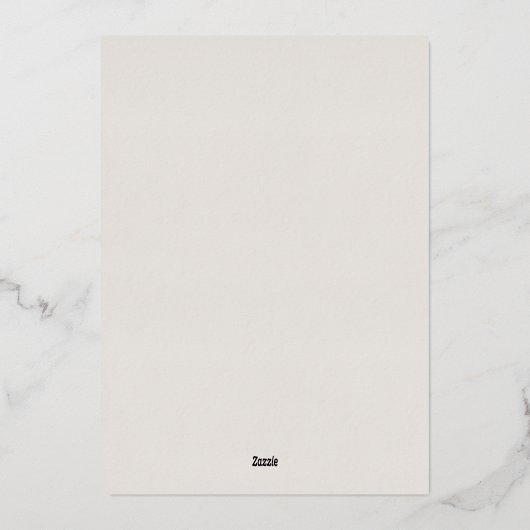 Stylish Thanksgiving Orange Pumpkins Love Script 箔招待状 (裏面)