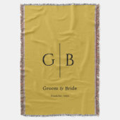 Stylish Throw Blanket for Wedding Favors スローブランケット (正面縦)
