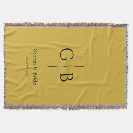 Stylish Throw Blanket for Wedding Favors スローブランケット