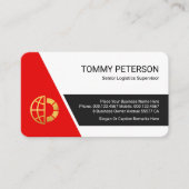 Stylish Trapezium Layer Business Owners 名刺 (正面)