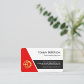 Stylish Trapezium Layer Business Owners 名刺 (スタンド正面)