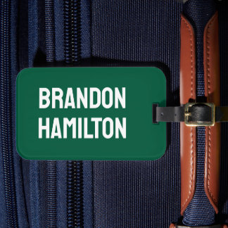 Stylish Trendy Black Out Modern Minimalist Simple ラゲッジタグ