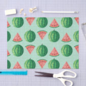 Stylish Trendy Watercolor Watermelon  薄葉紙 (クラフト)