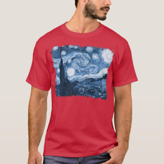 Stylish Vintage Art Starry Night Van Gogh Classic  Tシャツ