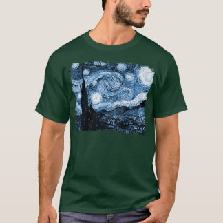 Stylish Vintage Art Starry Night Vincent Van Gogh Tシャツ