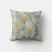 Stylish Vintage Botanical Dandelion クッション (正面)