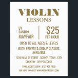 Stylish Violin Lessons Advertising チラシ<br><div class="desc">Stylish Violin Lessons Advertising Flyers By The Business Card Store.</div>