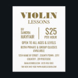 Stylish Violin Lessons Advertising チラシ<br><div class="desc">Stylish Violin Lessons Advertising Flyers By The Business Card Store.</div>