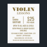 Stylish Violin Lessons Advertising チラシ<br><div class="desc">Stylish Violin Lessons Advertising Flyers By The Business Card Store.</div>