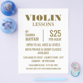 Stylish Violin Lessons Advertising チラシ (シングル)