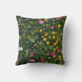 Stylish Watercolor Floral Pattern クッション (裏面)