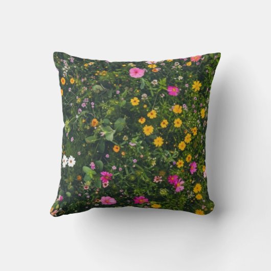 Stylish Watercolor Floral Pattern クッション (裏面)