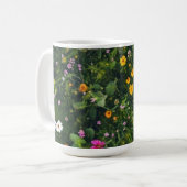 Stylish Watercolor Floral Pattern コーヒーマグカップ (正面左)