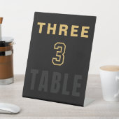 Stylish Wedding Table 3 Reception Display Decor 台座サイン (インサイチュ)