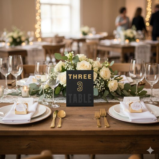 Stylish Wedding Table 3 Reception Display Decor 台座サイン