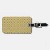 Stylish Yellow Geometric Design  ラゲッジタグ (正面横)