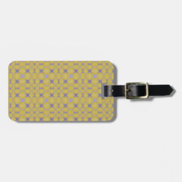 Stylish Yellow Geometric Design  ラゲッジタグ