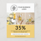 Stylish Yellow Marketing Discount Code チラシ (正面)