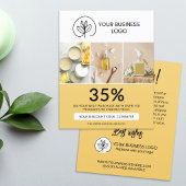 Stylish Yellow Marketing Discount Code チラシ