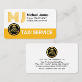 Stylish Your Name Monogram Driving  名刺 (正面/裏面)