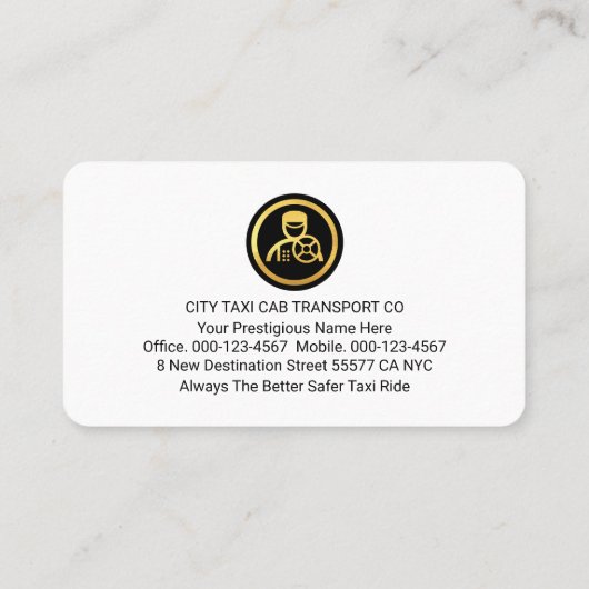 Stylish Your Name Monogram Driving  名刺 (裏面)