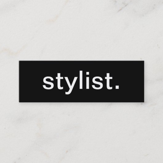 Stylist名刺 スキニー名刺 (正面)